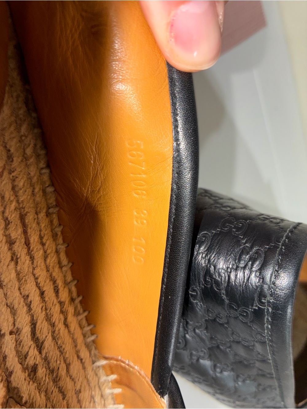 Gucci Black Leather GG Espadrilles - Picture 9 of 9